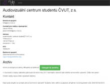 Tablet Screenshot of 123.avc-cvut.cz